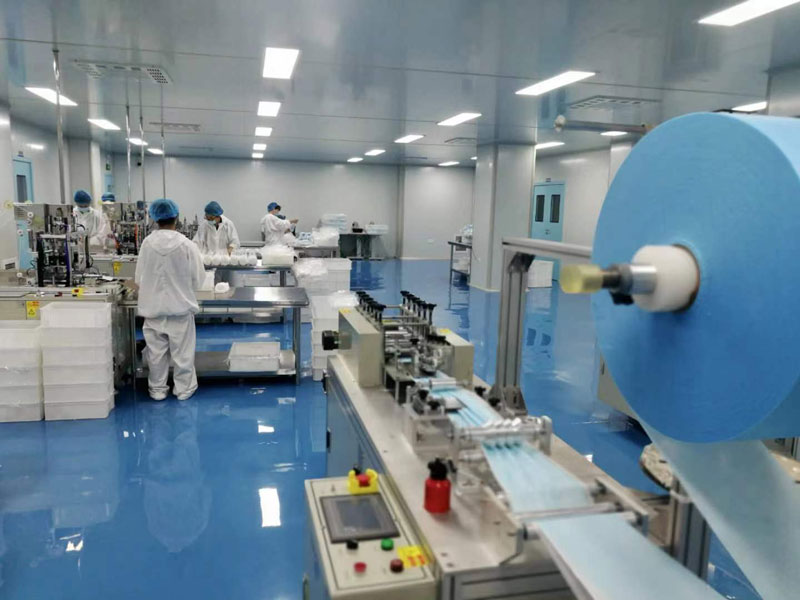 醫(yī)護(hù)防護(hù)用品生產(chǎn)現(xiàn)場